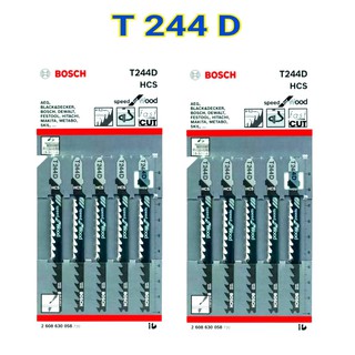 BOSCH ใบเลื่อยจิ๊กซอว์ รุ่น T244D - 10 ใบ