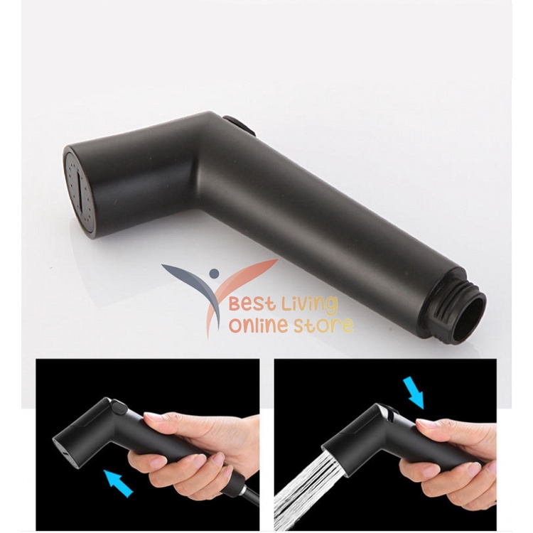 Jet Shower Bidet Minimalist Black - Shower Cebok Toilet On Off Closet สามารถเปิดหัวสเปรย์ห้องน้ํา Bi