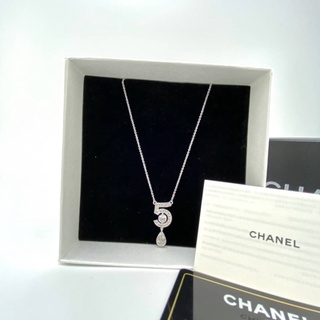 CHANEL ETERNAL NO.5 NECKLACE WHITE GOLD WITH DIAMONDS NECKLACE เครื่องประดับ สร้อยคอห้อยจี้ แบรนด์ชาแนล จี้ตัวเลขห้า