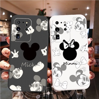 เคสโทรศัพท์มือถือ ป้องกันเลนส์กล้อง ลายมิกกี้เมาส์ สําหรับ Samsung Galaxy S21 Ultra S20 FE S22 Ultra S10 Plus