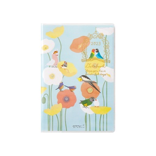 MIDORI Pocket Diary Mini Bird 2023 (D22165006) / ไดอารี ปี 2023 ขนาดมินิ ลายนกน้อยโทริจัง แบรนด์ MIDORI จากประเทศญี่ปุ่น