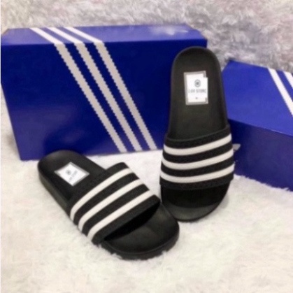 คุณภาพสูง MENS SLIPPERS ADIDAS 3 HORIZONTAL STRIPES CAREFULLY H2T STORE