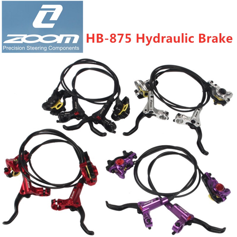 ZOOM HB-875 จักรยานไฮดรอลิกเบรคชุด 800/1400 มม. MTB จักรยานน้ำมันดิสก์เบรกความดันชุดหน้าและหลังกับ G3 ใบพัด