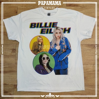 [ BILLIE EILISH ]  DTG (DIGITAL TO GARMENT)เสื้อวง เสื้อทัวร์ สกรีนดิจิตอล papamama vintage