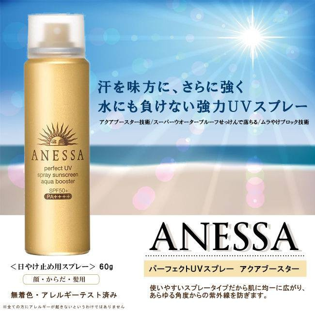 Shiseido ANESSA by อเนสซ่า เพอร์เฟ็ค ยูวี ซันสกรีน สกินแคร์ สเปรย์ เอ อเนสซ่า กันแดด สเปรย์กันแดด อั