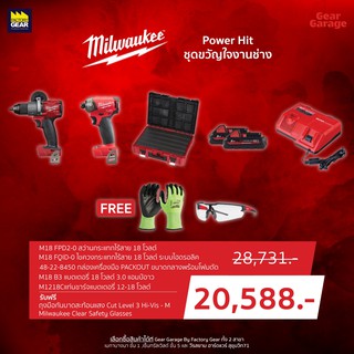 Milwaukee Promotion Power Hit ชุดขวัญใจงานช่าง Gear Garage By Factory Gear