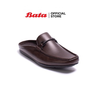 Bata บาจา รองเท้าลำลองผู้ชาย หนังเทียม เปิดส้น รุ่น Moore สีน้ำตาล 8414222