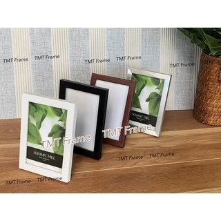 กรอบรูปคลาสสิค ใส่รูปภาพขนาด 4x6", 5x7", A5(14.8x21cm) , 6x8", 7x9” ^^พร้อมกระจกใสด้านหน้า+ขาตั้ง+ห่วงแขวนผนัง