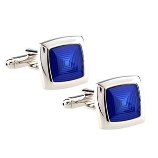 cufflinks ติดเสื้อเชิ้ตสีฟ้าสวยงามสําหรับผู้ชาย