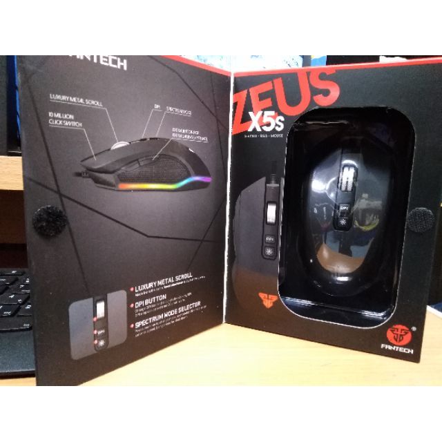 OPTICAL MOUSE FANTECH Zeus X5S Gaming (Black)