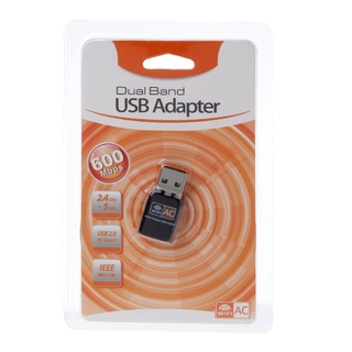 R* อะแดปเตอร์ไร้สาย 2 4G 5G USB 2 0 WiFi Dongle 802 11b n g ac สําหรับ Win 7 8