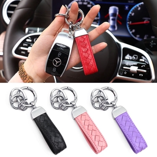 Ms. male car key ring pendant hand-woven lambskin Tide brand creative personality Key chain rings General