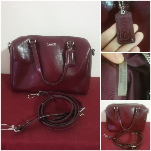 Coach tag made in vietnam size s สีแดง ส่งต่อ 600 มีตำหนิสายยาว l | Shopee  Thailand