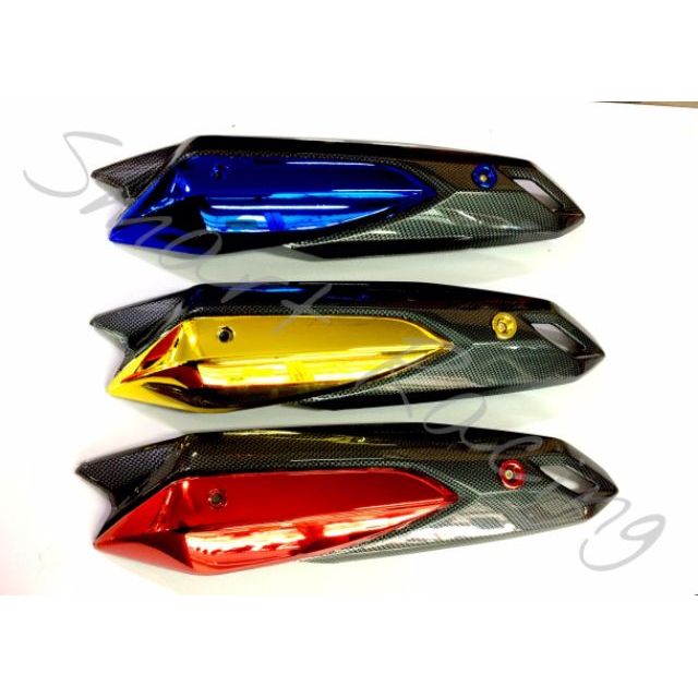 กันร้อน AEROX / LEXI ปี 2015-2020 เคฟล่าธรรมดา กันร้อนท่อ ครอบท่อ ข้างท่อ