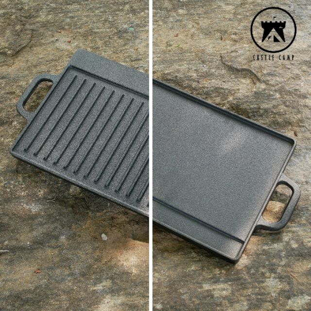 Cast Iron Grill and Griddle (50x23.5cm.) กระทะย่าง 2 หน้า