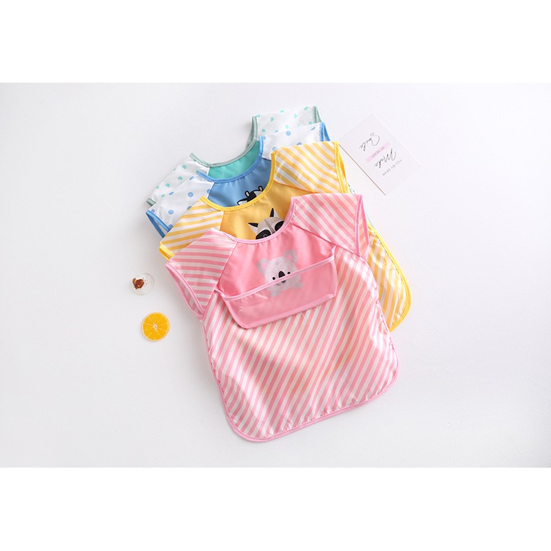 พร้อมส่ง Dokis เสื้อกันเปื้อนกันน้ำ เสื้อกันเปื้อนเด็ก คุณภาพดี - รูปที่ 2