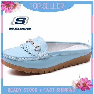 [พร้อมส่ง] *Skechers__go Walk Arch Fit รองเท้าแตะโลฟเฟอร์ ส้นแบน แบบสวม สําหรับผู้หญิง ผู้ชาย