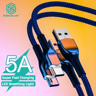 Nillkin สายชาร์จ USB เป็น Type C Lightning 5A 1 เมตร สําหรับ iPhone 14 Pro Max 13 Pro Max 12 POCO X4 Pro