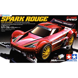 โมเดลรถรางทามิย่า 1/32 Tamiya Mini 4WD TA18642 Spark Rouge (MA Chassis)