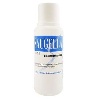 Saugella Dermoliquido pH 3.5 250 ml. ผลิตภัณฑ์ทำความสะอาดจุดซ่อนเร้น สูตรสำหรับใช้เป็นประจำทุกวัน