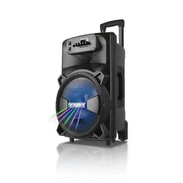 เบสแน่นมาก!! ลำโพงบลูทูธ12นิ้ว รุ่นLT-1206 ปรับเบสได้ ปรับแอคโค่ได้ เสียงดัง เปิดปิดไฟได้ มีคันชัก/ล้อลาก แถมฟรี: ไมค์ลอ