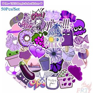 ❉ Ins Purple Romantic Series 01 สติ๊กเกอร์ ❉ 50Pcs/Set DIY Fashion Mixed Luggage Laptop Skateboard Doodle Decals สติ๊กเกอร์