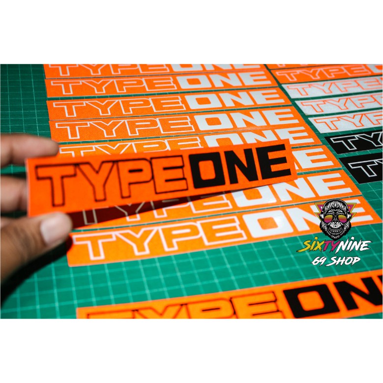 TYP EONE แบบยาวสติกเกอร์ สะท้อนแสงสติกเกอร์ยาว สติกเกอร์แต่รถ HONDA