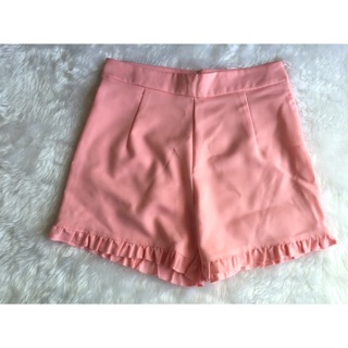 New กางเกงขาสั้น สีชมพู เนื้อดีทรงสวยเป้ะ