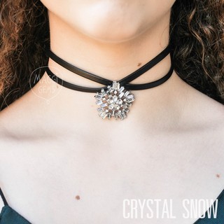 Crystal snow choker - สร้อยคอ โชคเกอร์ จี้เพชร