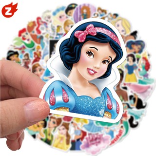 Disney Princess~Series สติกเกอร์กราฟฟิตี้ กันน้ํา ลาย Snow White Pocahontas Dianna Mulan 01