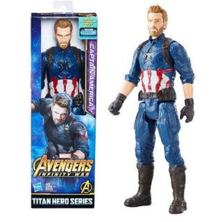 Marvel Infinity War Titan Hero Series Captain America with Titan Hero Power FX Port หุ่นกัปตันอเมริกา