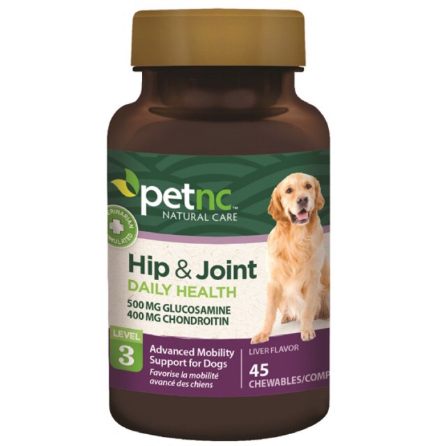 พร้อมส่ง บำรุงสะโพกและข้อสุนัข Petnc Natural Care Hip &amp; Joint Level 3 Liver Flavor 45 chewables Antinol