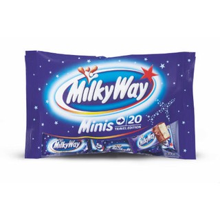 milkyway Minis chocolate 1 มี 20 ชิ้น น้ำหนัก 333 g. BBF 10/12/23