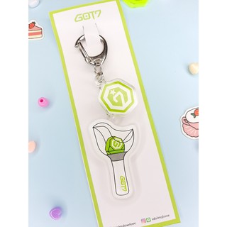 GOT7 : Keychain + PIN Lightstick + Sticker Fanart