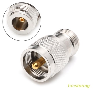 FUN PL259 UHF Plug Male To N Female Jack Straight 50 Ohm RF Connector