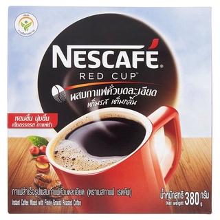 🔥HOT🔥 เนสกาแฟ เรดคัพ กาแฟสำเร็จรูปผสมกาแฟคั่วบดละเอียด 380กรัม Nescafé Red Cup Instant Coffee Mixed with Finely Ground R