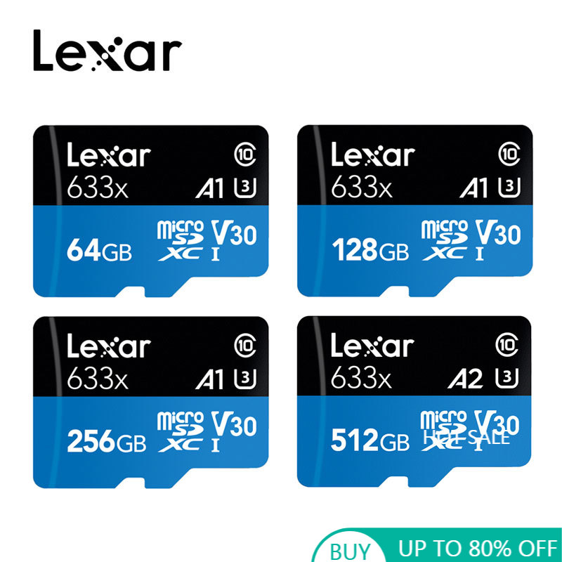 Lexar Original 633x Micro SD Card 512 32GB 64GB 128GB 256GB 512GB High
