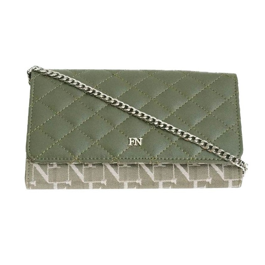 Flynow Bag กระเป๋าสะพายสายโซ่ Cross body bag 1208-24012-077 Col. Army Green