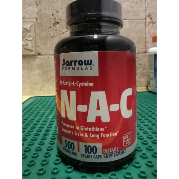 🇱🇷Jarrow Formulas N-A-C 500 mg N-acetyl- cysteine 100Veggie Caps #NAC (N-acetylcysteine เอ็น-อะเซทิล