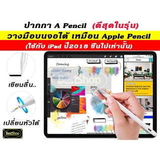 ปากกาทัชสกรีน ปากกา IOS วางมือแบบ Stylus Pencil Gen2  For Air5 Air4 Air3 Gen9,8,7,6 Mini6,5