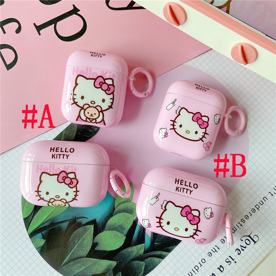 เคสซิลิโคน เคส AirPods Pro2 AirPods Pro Airpods 3 gen3 AirPods 2 Fashion Cute Cartoon เฮลโล คิตตี้ H