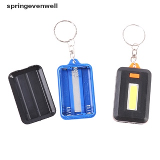 [springevenwell] พวงกุญแจไฟฉายฉุกเฉิน LED COB 3 โหมด สําหรับตั้งแคมป์