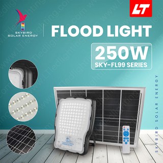 SKYBIRD ฟลัดไลท์โซล่าเซลล์ 250W-400W รุ่นSKY-FL99 daylight/warmwhite โซล่าเซลล์ floodlight