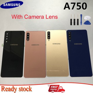 ฝาหลัง Samsung Galaxy A7 A750 A750f A750fd 2018 อะไหล่ฝาครอบแบตเตอรี่