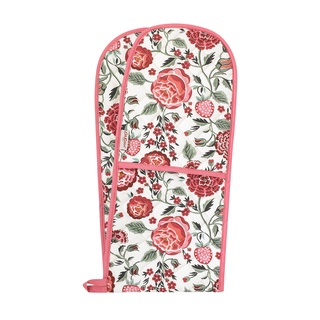 Cath Kidston Double Oven Glove Strawberry Garden  Cream/Pink