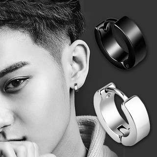 MNO.9 Fashion Men Titanium Earrings G01 ต่างหูชาย เท่ ต่างหูแฟชั่น ไทเทเนียม 1ชิ้น