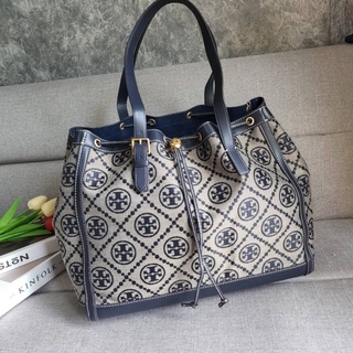 Tory burch T Monogram Jacquard Large Tote