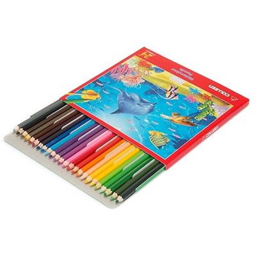 Colleen ดินสอสีน้ำคลอลีน(สีไม้ระบายน้ำ) 24 สี