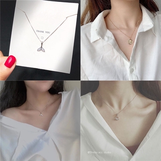 Ins Girl Korean Crystal Pendant Alloy Necklace Fashion