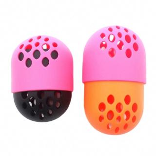 Soft Silicone Powder Puff Drying Holder Egg Stand Travel Case Puff Blender Sponge Egg Capsule Display Rack Sponge Puff Holder